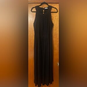Calvin Klein black maxi dress size 20